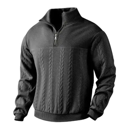 Men's Jacquard Long-Sleeve Sweater