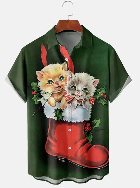 Men's Long Sleeve Polyester Shirt
