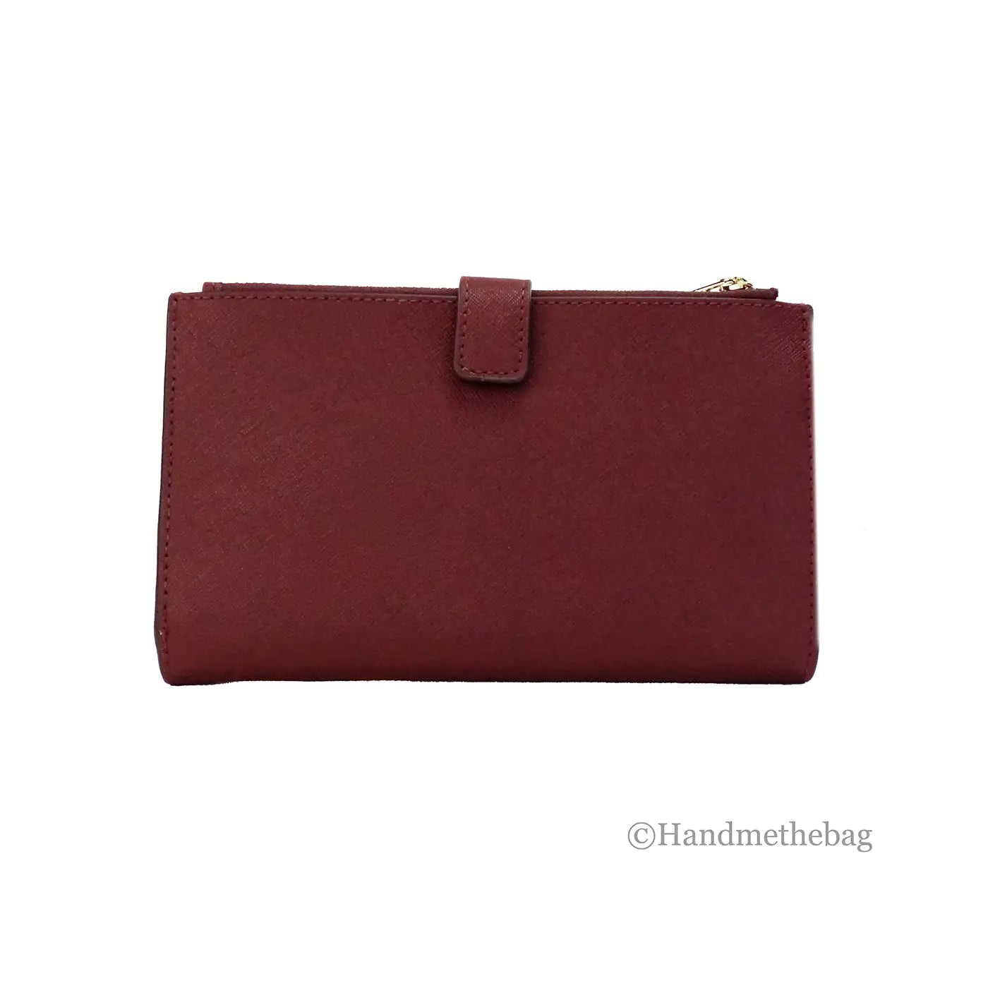 Michael Kors Jet Set Travel Dark Cherry Double Zip Wallet