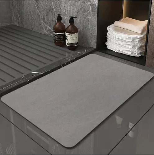 Nordic Solid Color Absorbent Bathroom Floor Mat (Single)