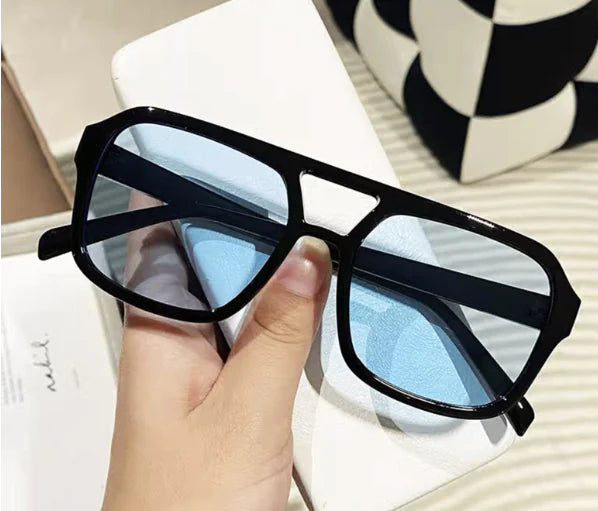 2021 Vintage Square Oversized Sunglasses UV400 (One)