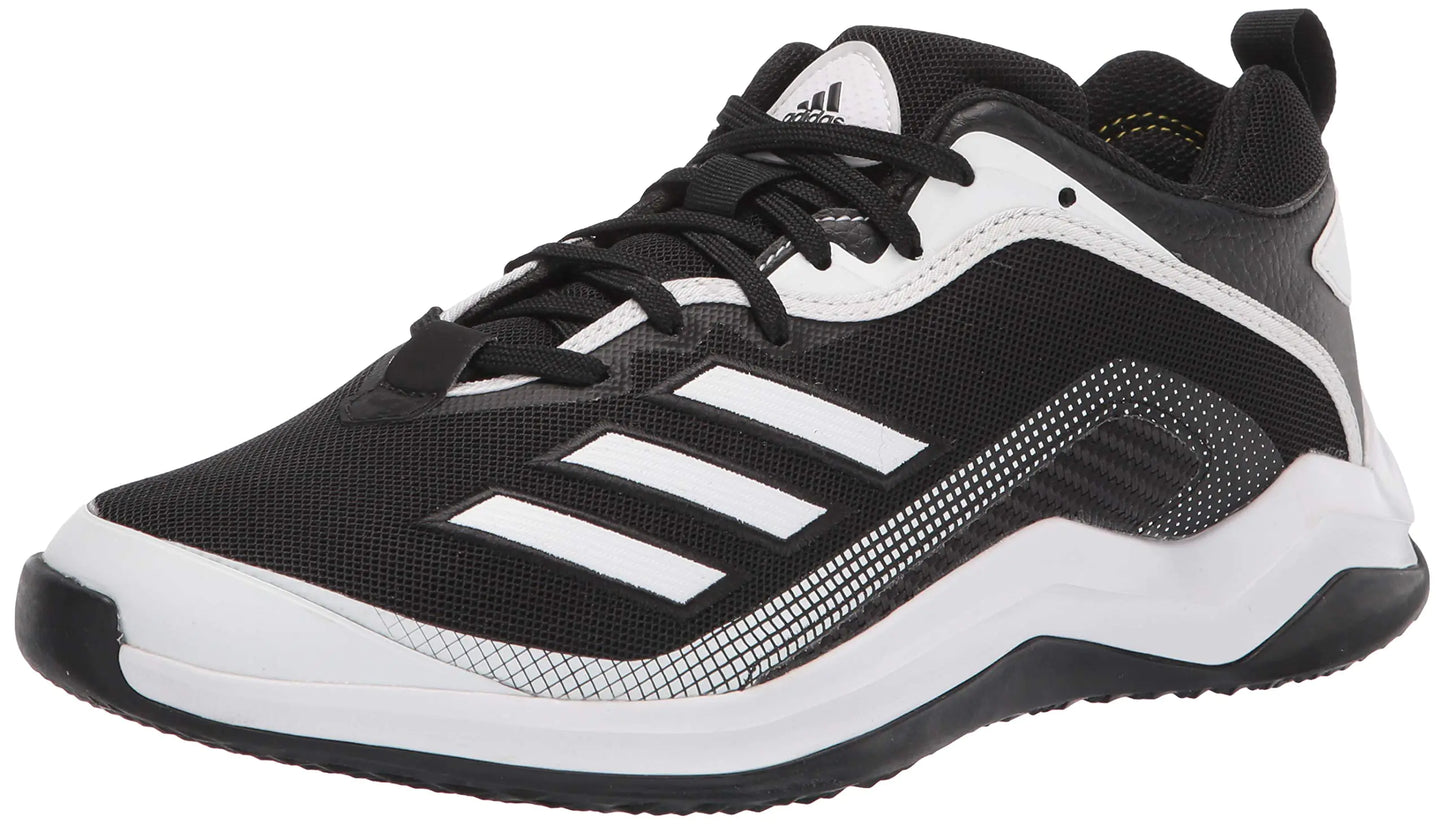 adidas Mens EG7608 Baseball Shoe Black/White/White 16