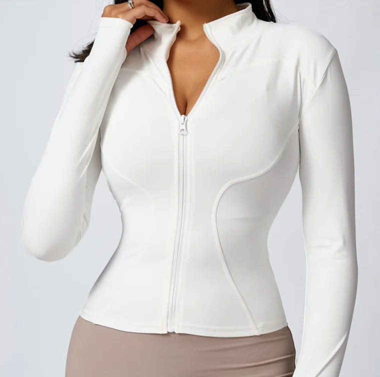 Women's Zipper Long-sleeved Sports Jacket