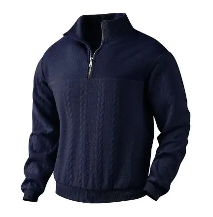 Men's Jacquard Long-Sleeve Sweater