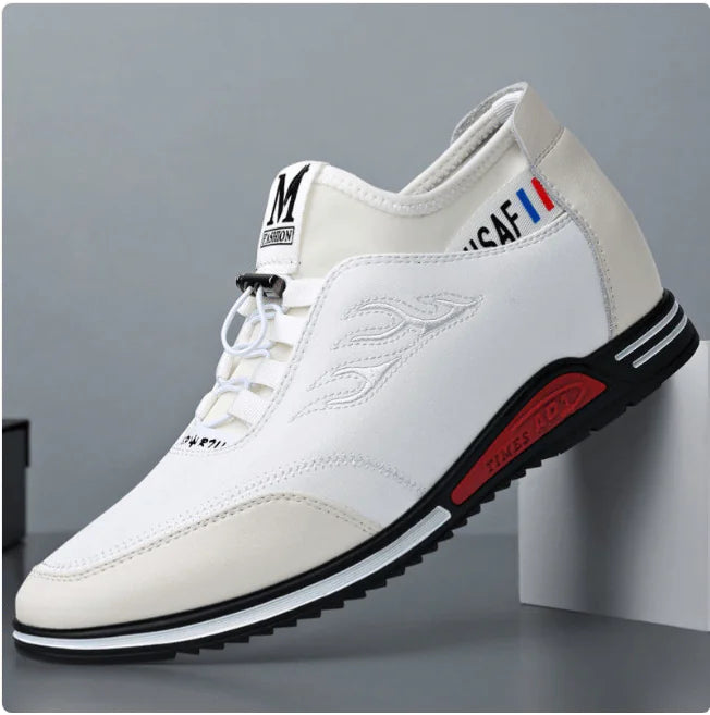 Men's Leather High-Top Sneakers