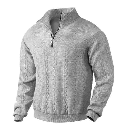 Men's Jacquard Long-Sleeve Sweater