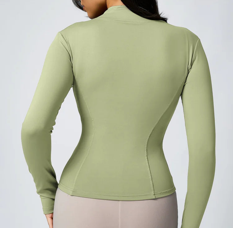 Women's Zipper Long-sleeved Sports Jacket