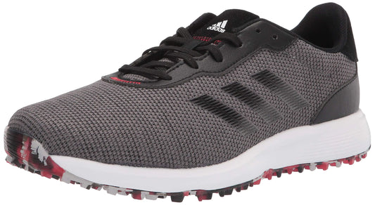 adidas mens Golf Shoe Grey/Black/Scarlet 10 US