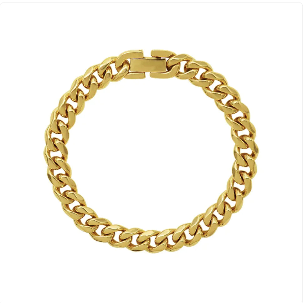 Vintage Titanium Steel Hip Hop Bracelet