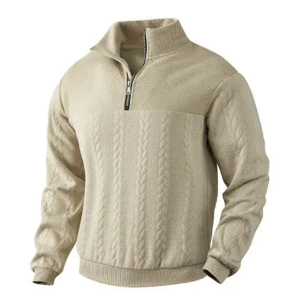 Men's Jacquard Long-Sleeve Sweater