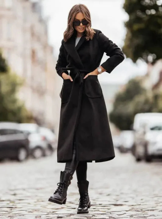 Double Breasted Woolen Coat
