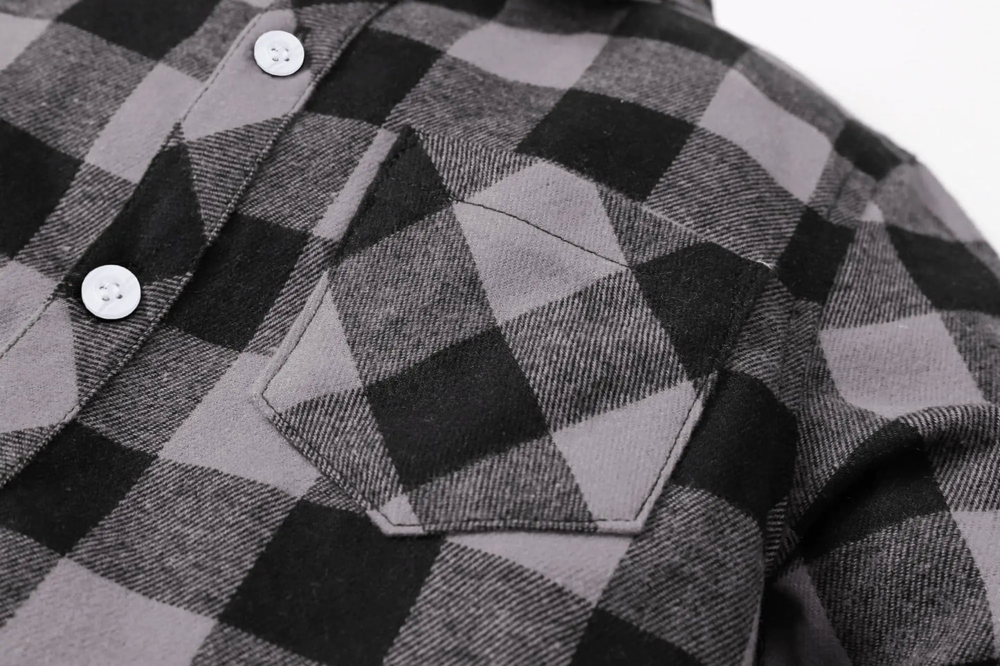 SANGTREE Mens & Boys Plaid Shirt Long Sleeve Button Down Flannel Shirts, US 3 Months - Adult 9XL Youth 14-15 Years Gray Plaid 2
