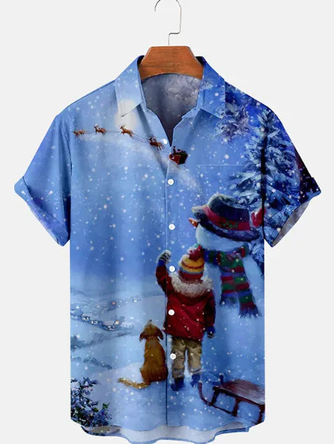 Men's Long Sleeve Polyester Shirt