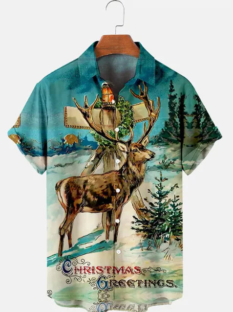 Men's Long Sleeve Polyester Shirt