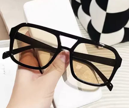 2021 Vintage Square Oversized Sunglasses UV400 (One)
