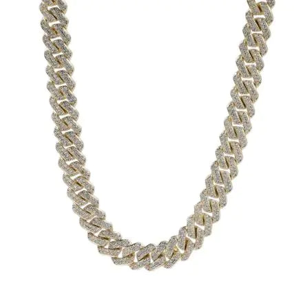 Fashion Box Buckle With Diamond Necklace