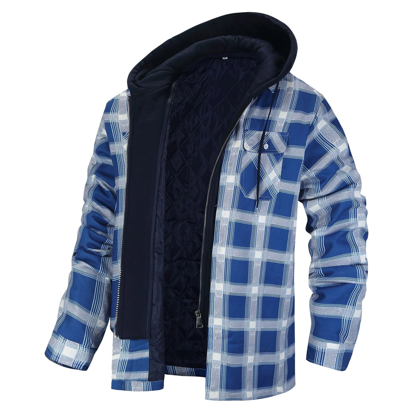 Plaid Hooded Jacket