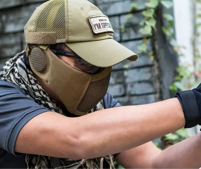 Breathable steel wire tactical mask