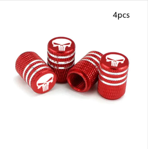Skull Design Long Tooth Tire Valve Caps
