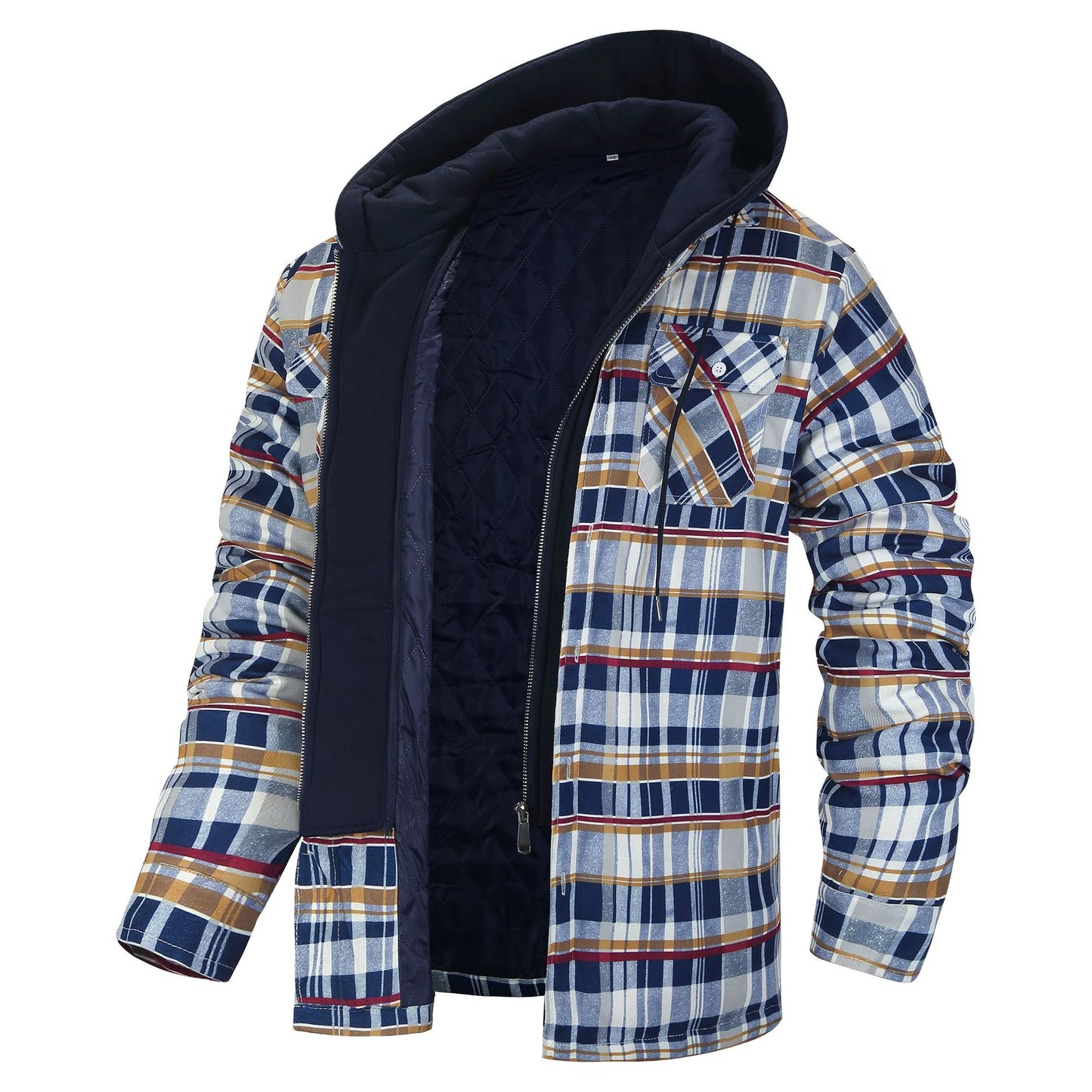 Plaid Hooded Jacket